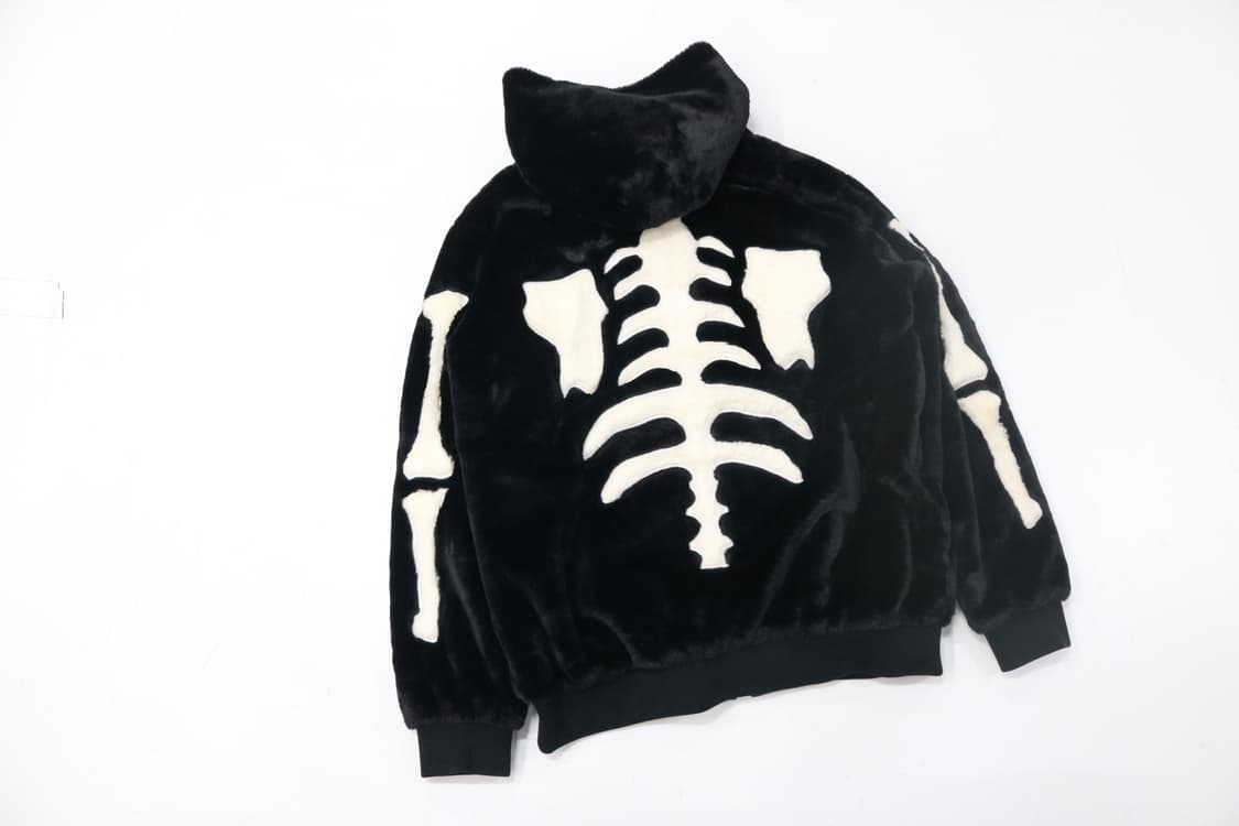 밴슨 스켈레톤 후리스 후드집업 상품이미지2