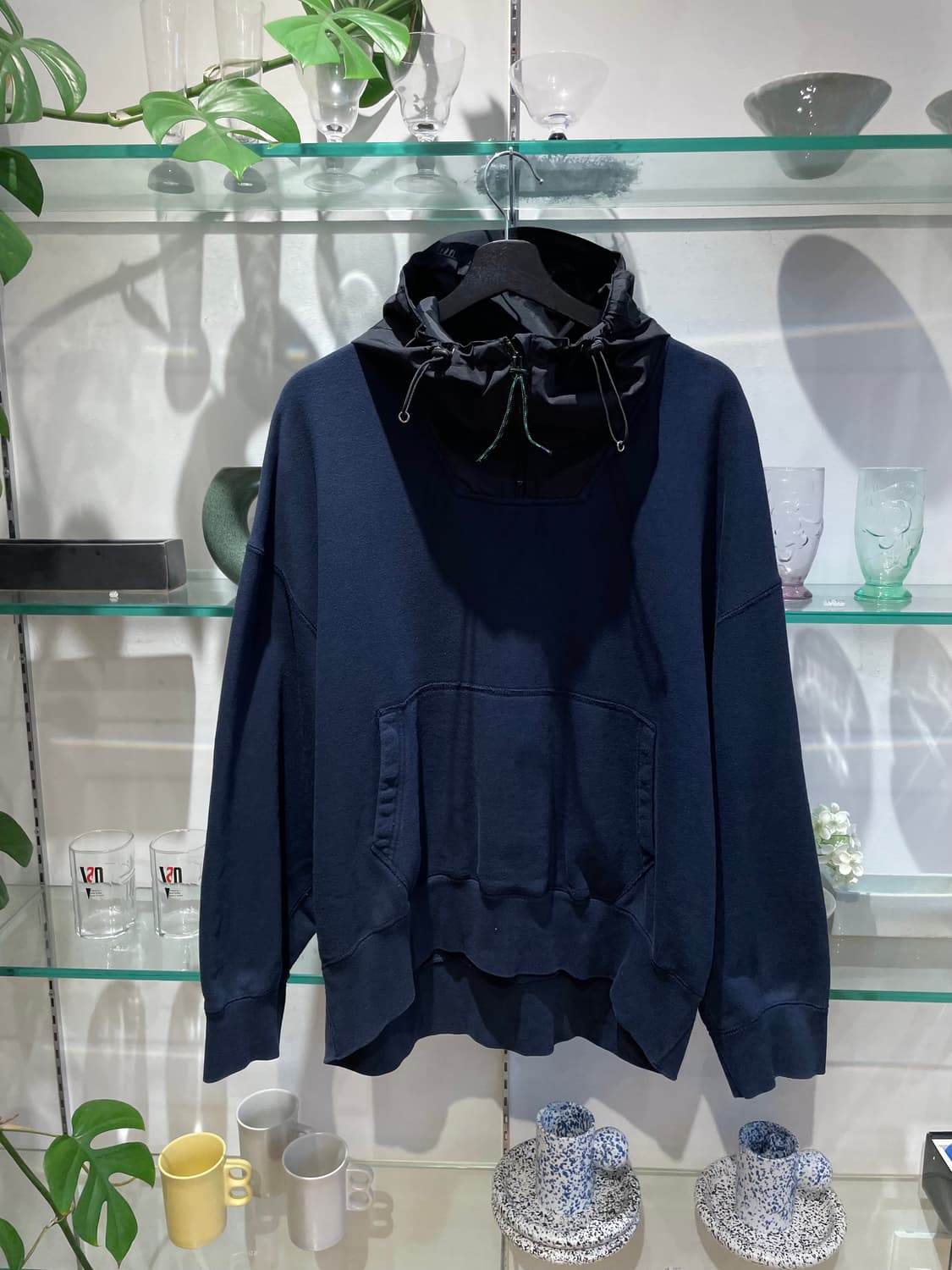 25ss KOLOR pullover half-zip sweat parka 상품이미지1