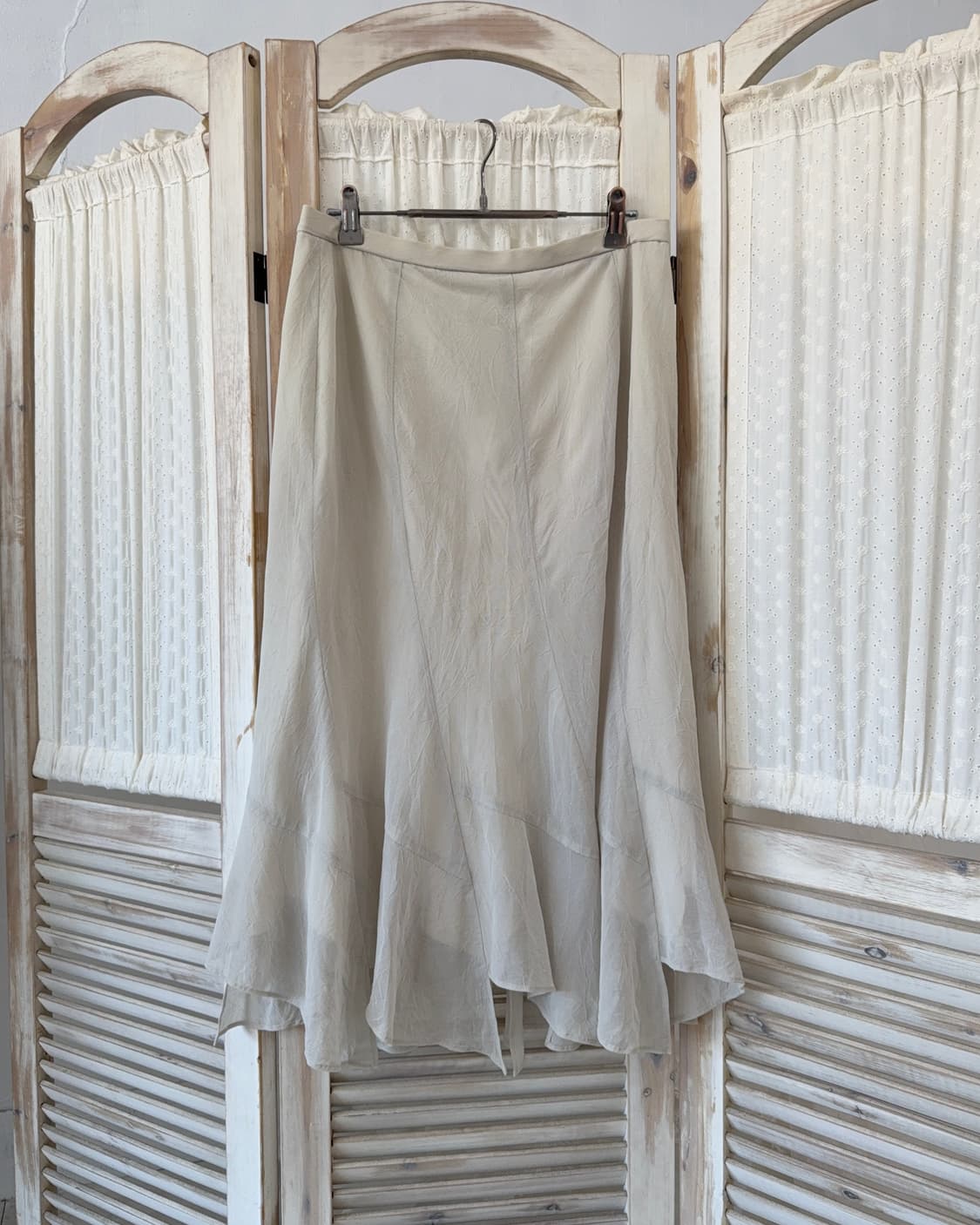 Fairy mute wrinkles unbalace skirt 상품이미지1