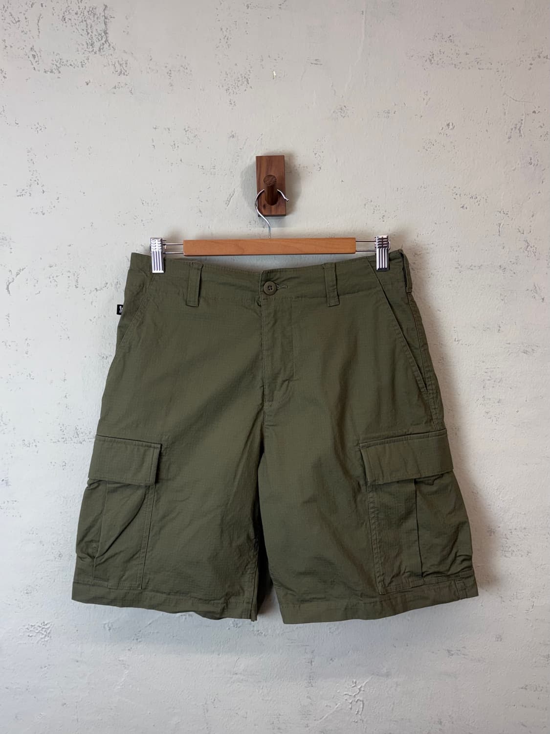 나이키SB 카키 립스탑 카고 하프팬츠 상품이미지1