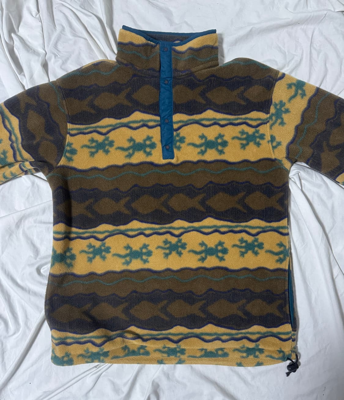 엘엘빈 개코 스냅 버튼 플리스 도마뱀 물고기  상품이미지3