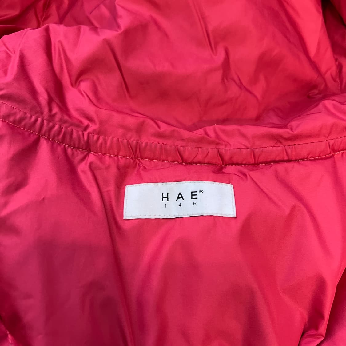 HAE 146 토글단추 오버핏 구스다운 패딩점퍼 떡볶이단추 남여공용 상품이미지5