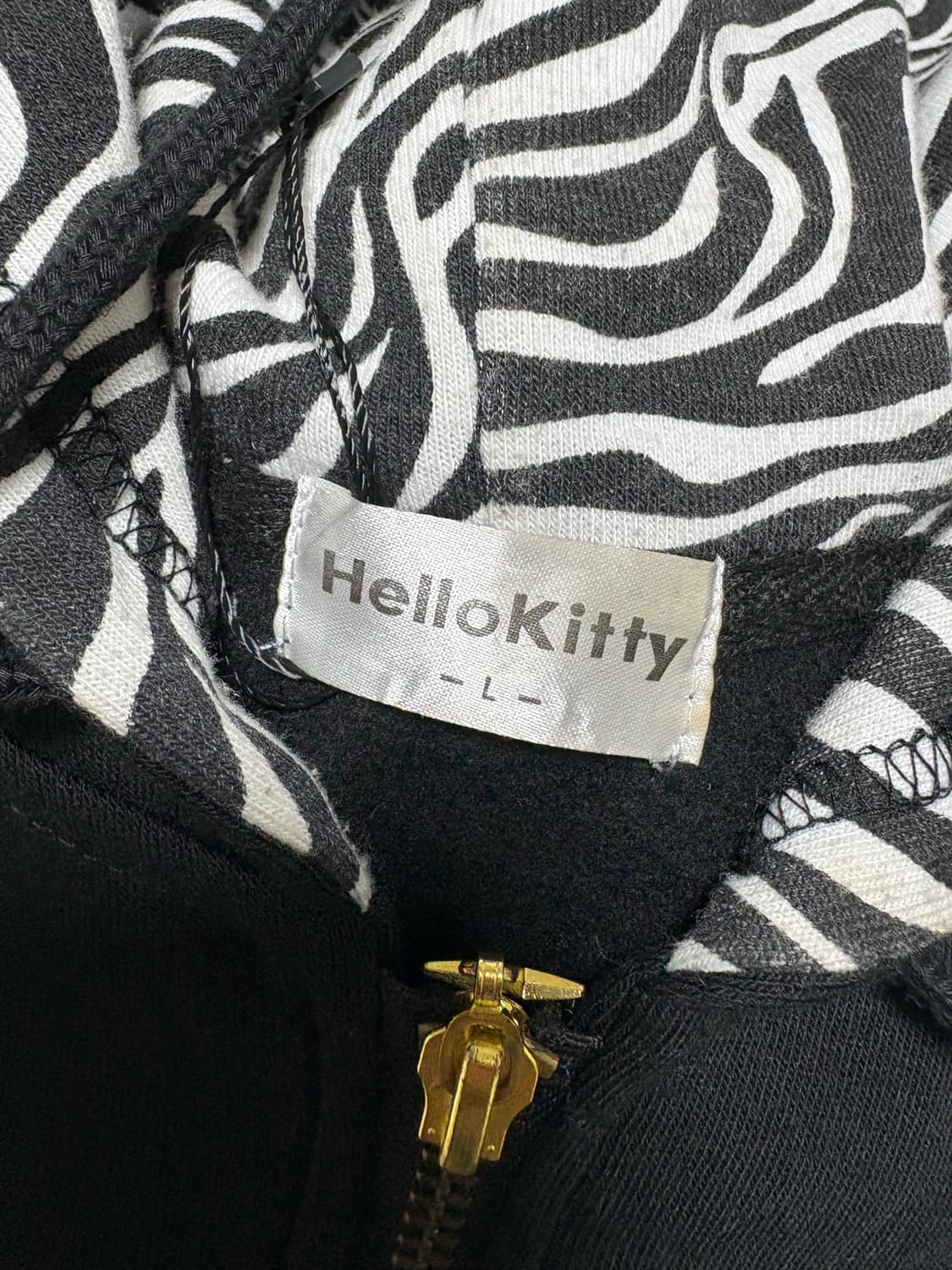 헬로키티 지브라 후드집업 오네갸루 펑크 상품이미지10