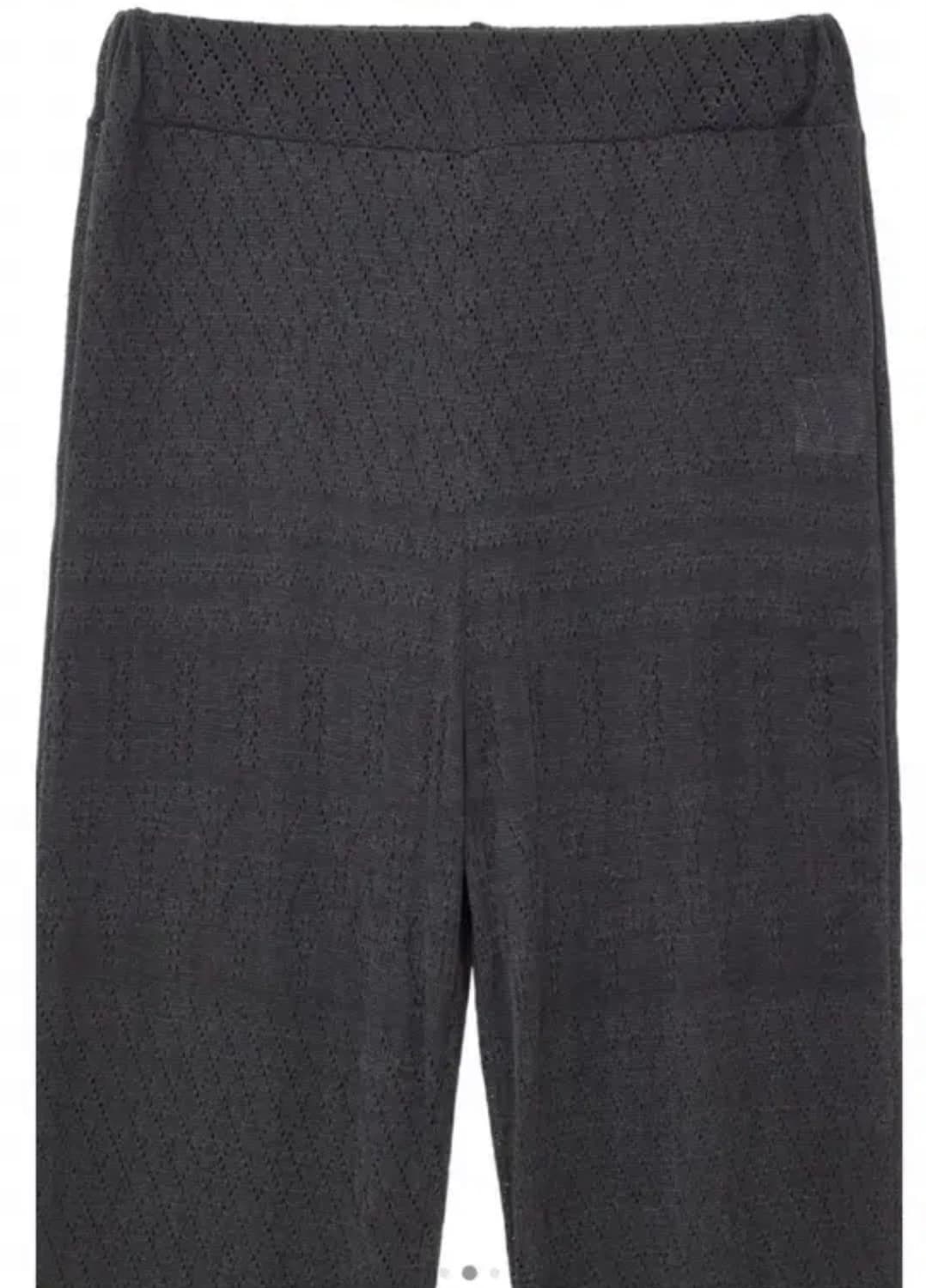 Eyelet Boot-cut Pants (Charcoal) 상품이미지2