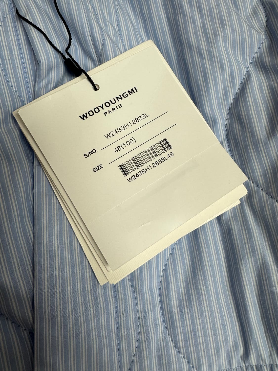 우영미 패디드 스트라이프 자켓 (미사용 새제품 백화점) 상품이미지3