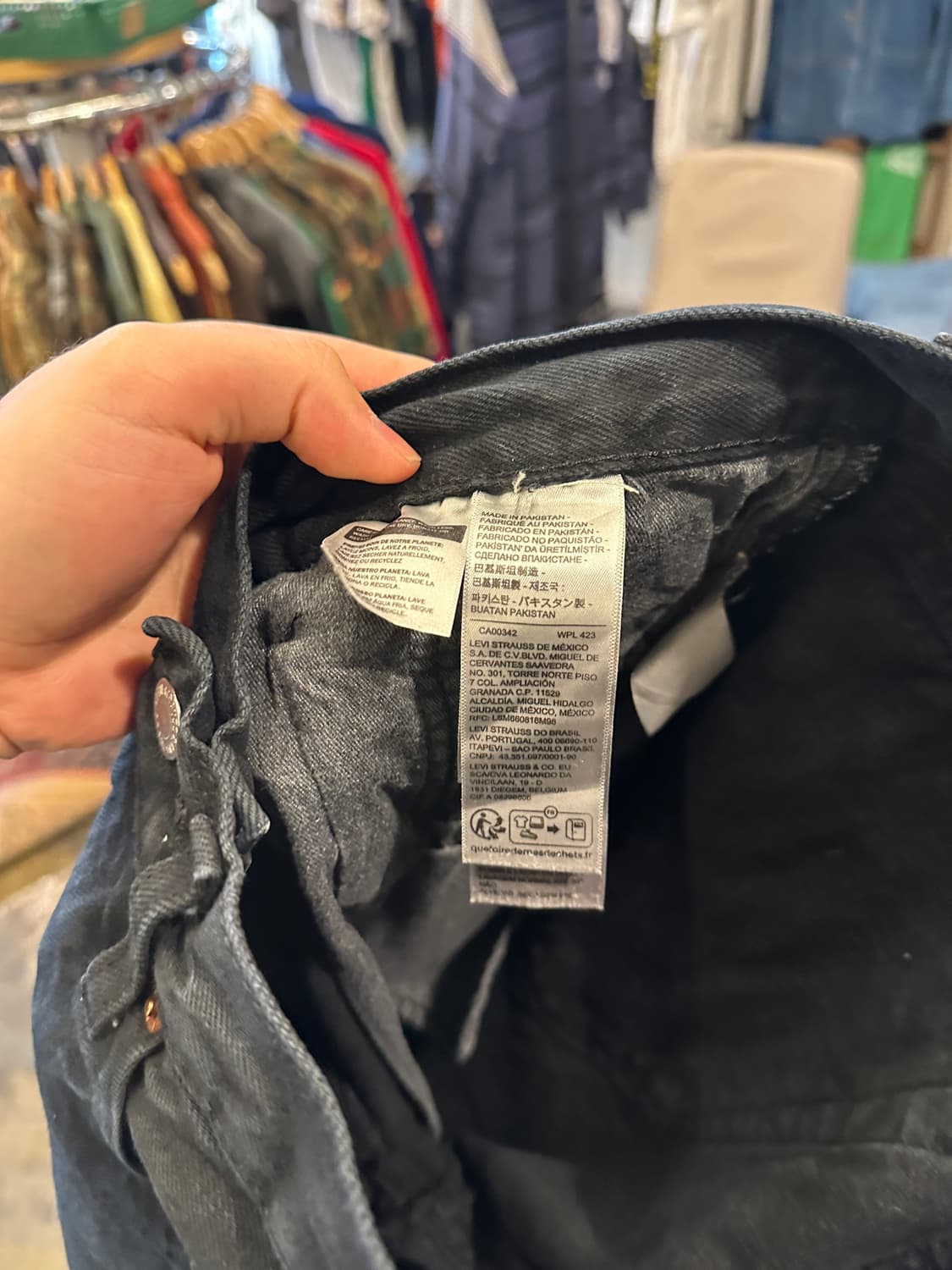 Levis 리바이스 premium 501 블랙진 W28 L32 상품이미지4
