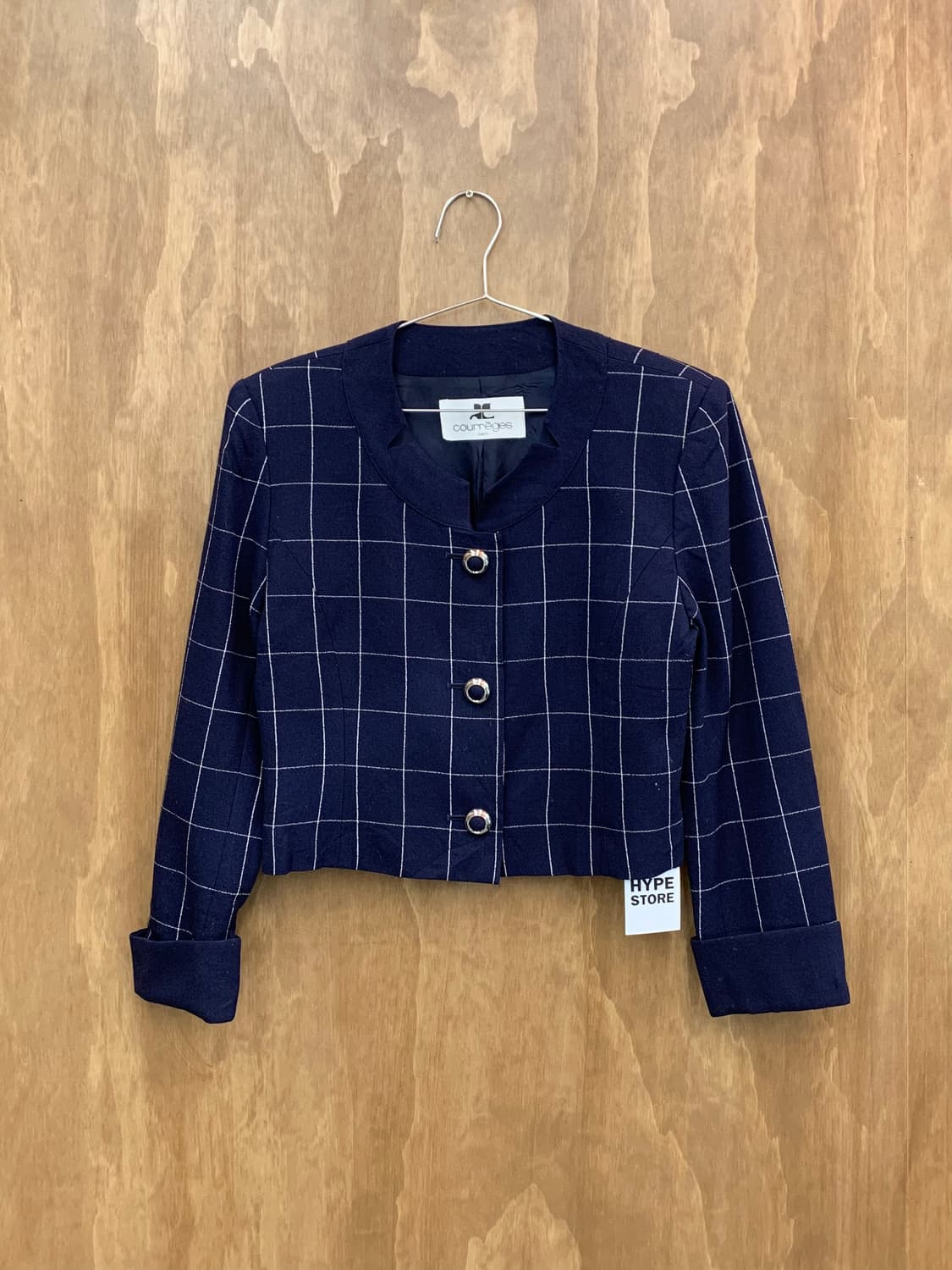 Courreges 꾸레쥬 체크자켓 상품이미지2