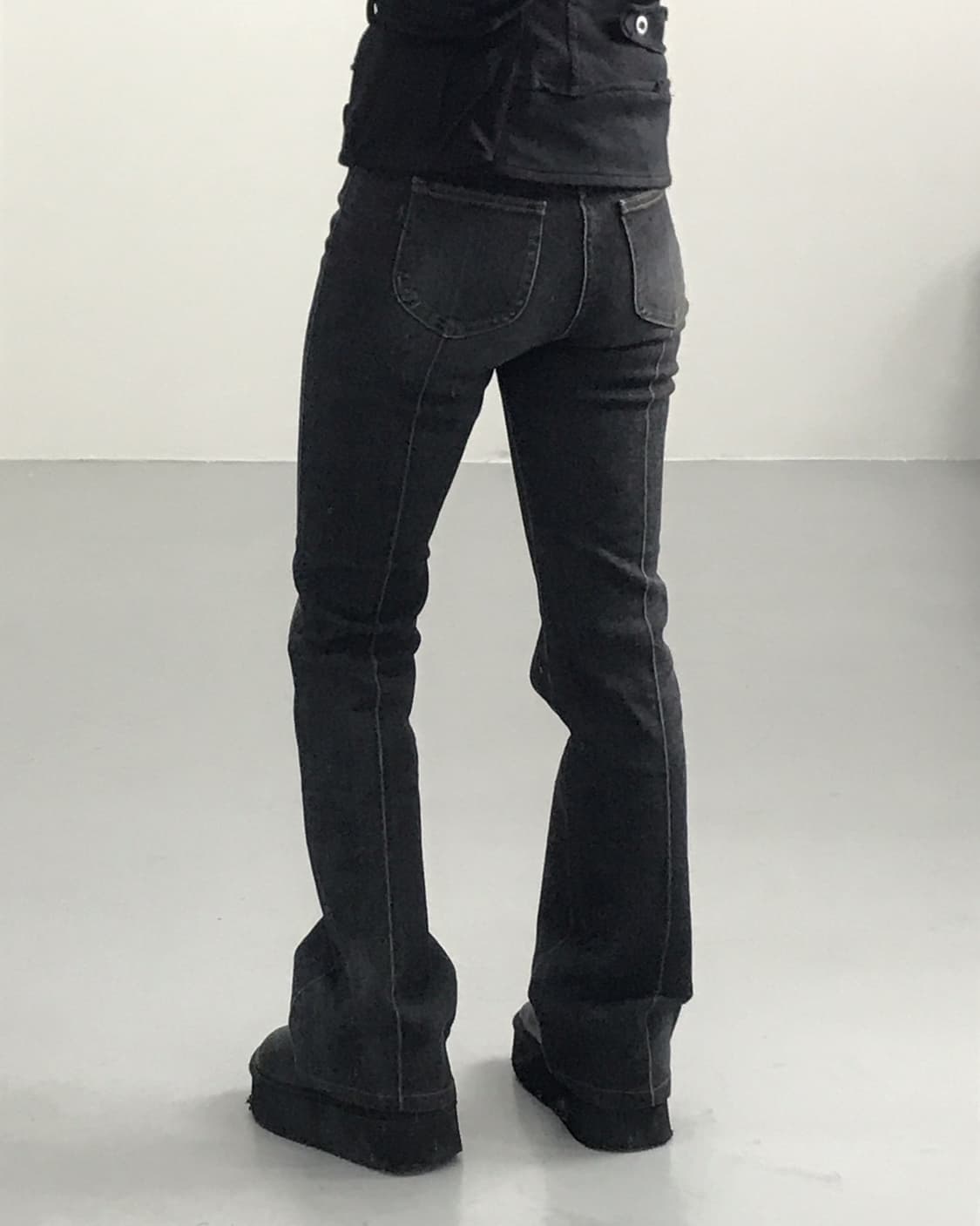 Jpn Black Washed Bootcut Jeans 상품이미지3