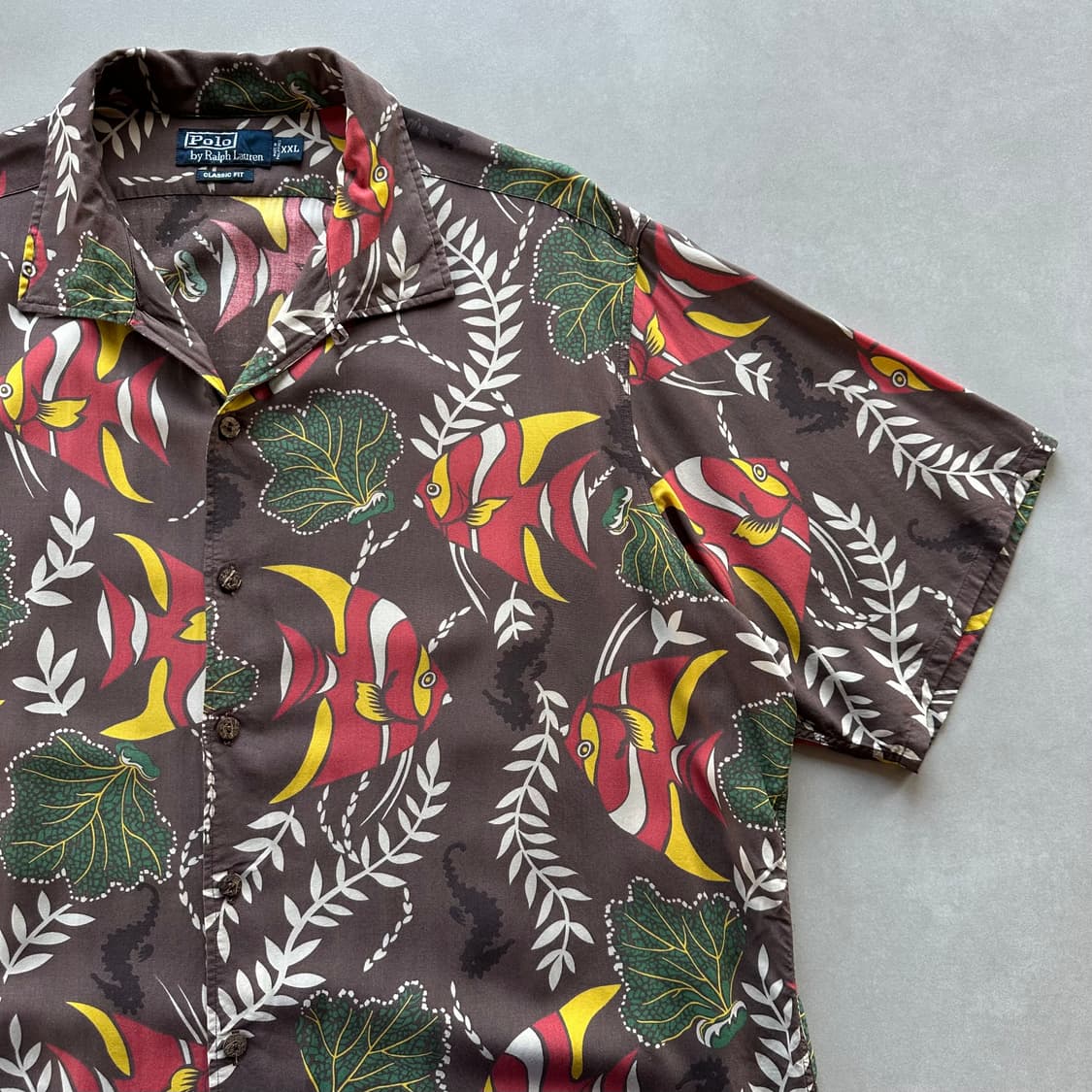 [2XL]폴로 랄프로렌 레이온 하와이안 셔츠 상품이미지4