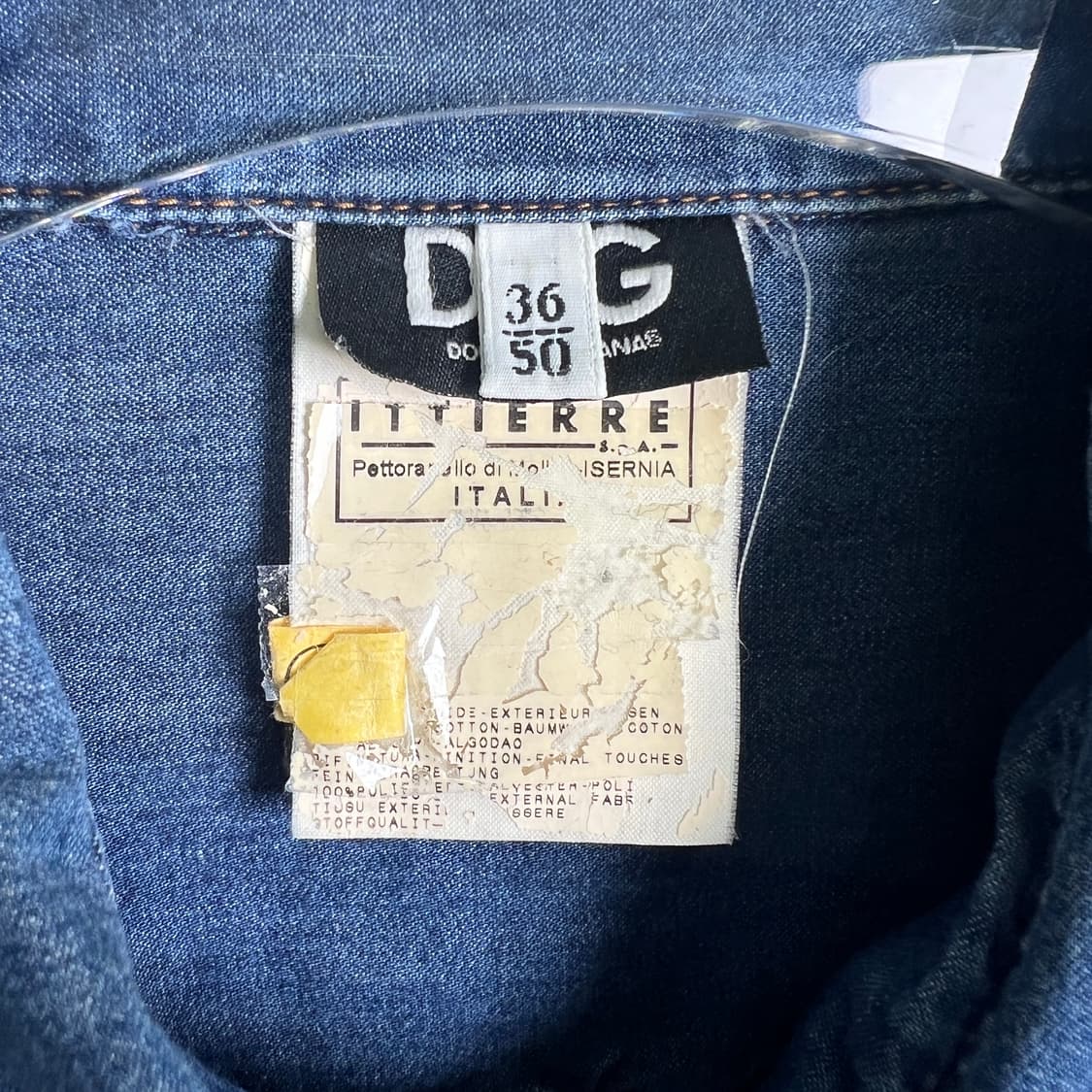 돌체앤가바나 스웨이드 패치 포켓 웨스턴 데님 셔츠 50 상품이미지3