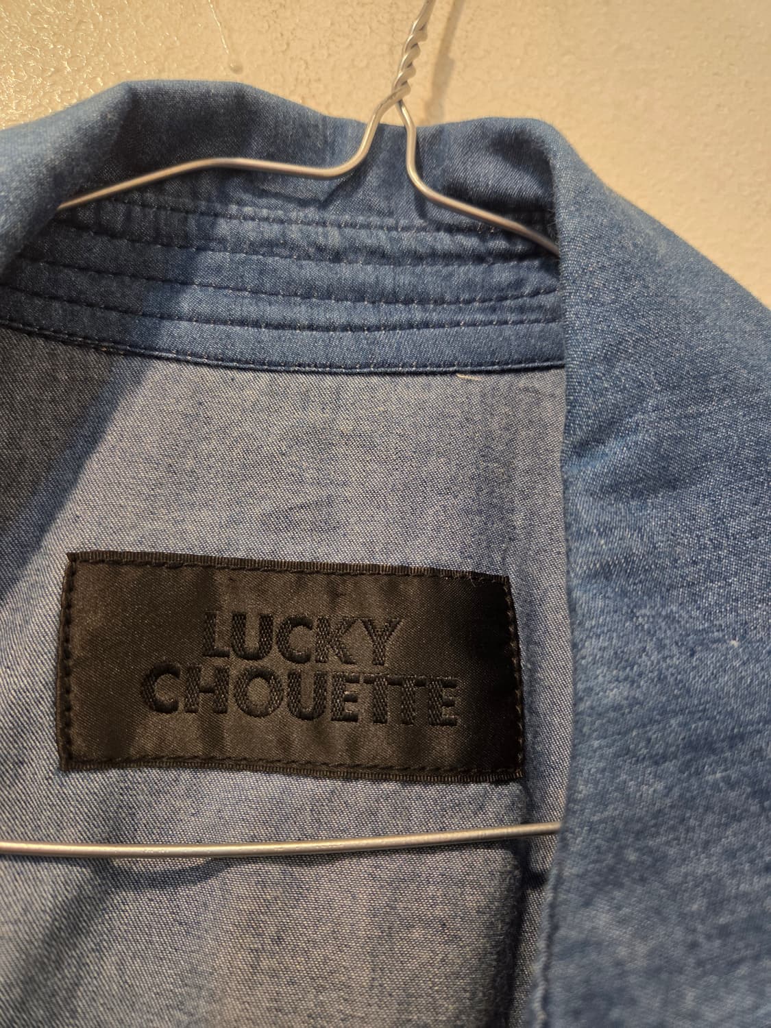 럭키슈에뜨  데님 롱 트렌치코트  상품이미지4