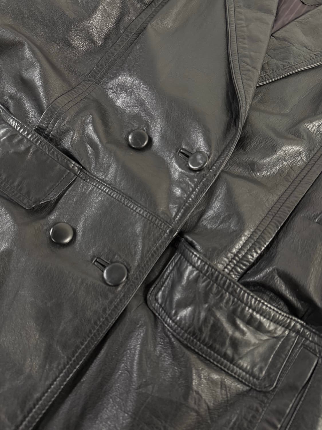 빈티지 가죽 자켓 상품이미지4