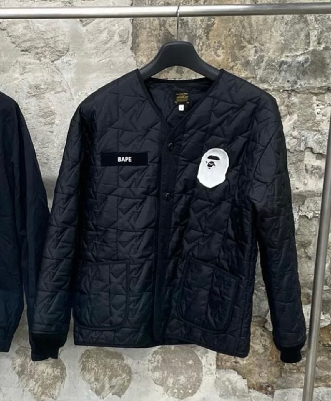 Bape 베이프 오버핏 봄버 누빔 깔깔이자켓 상품이미지1