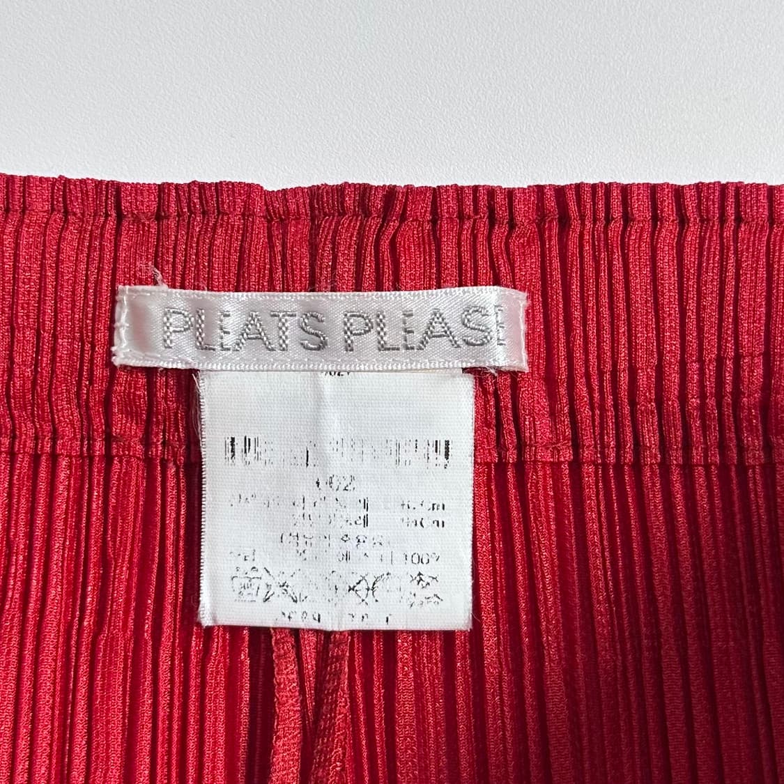 플리츠 플리즈 레드 팬츠  상품이미지4