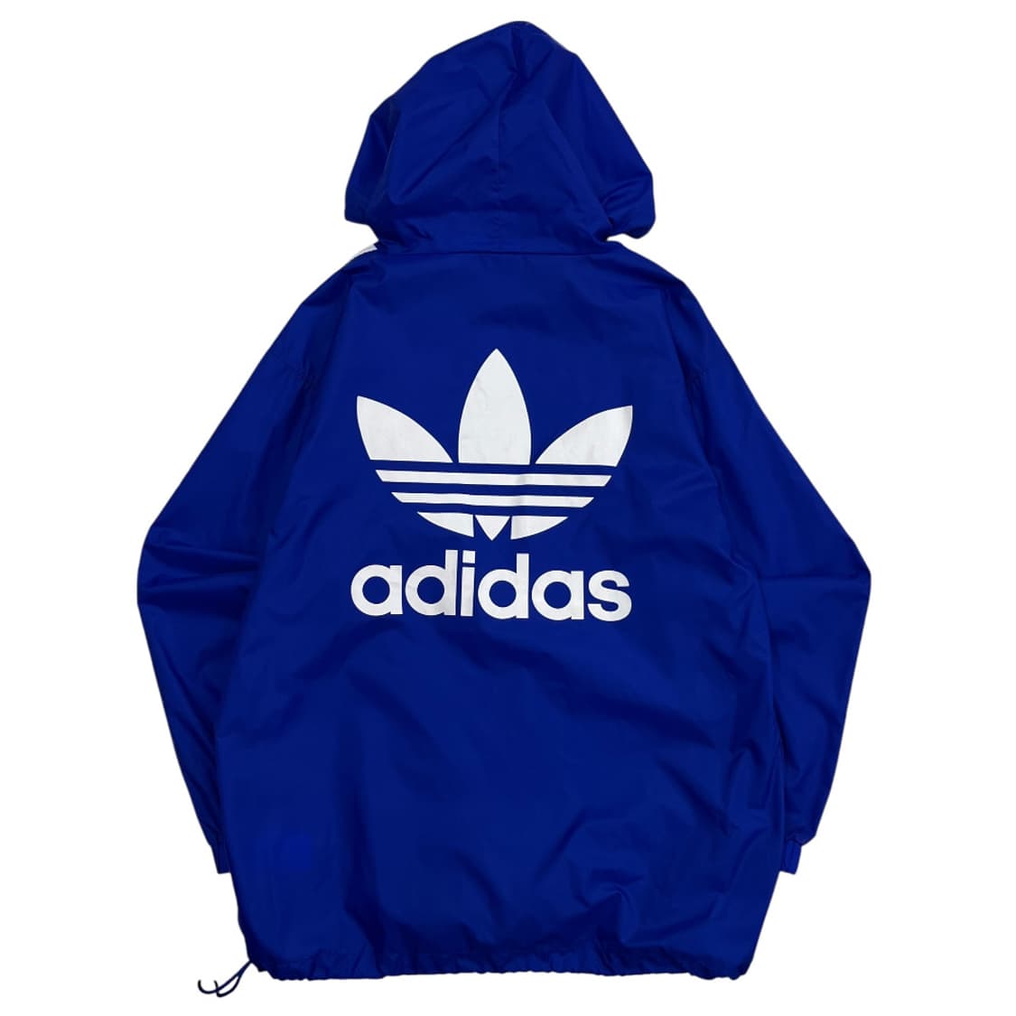 아디다스 화이트라인 블루 바람막이 후드 L 상품이미지4