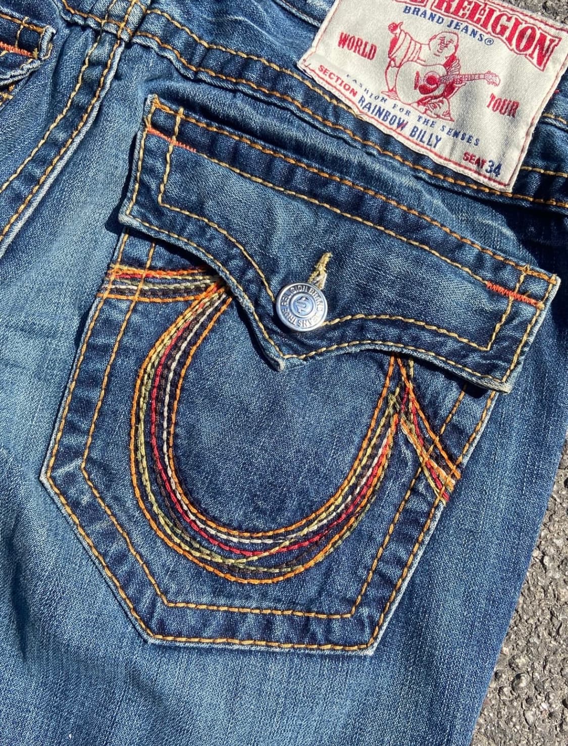True Religion Rainbow Billy Flaired Jean 상품이미지3