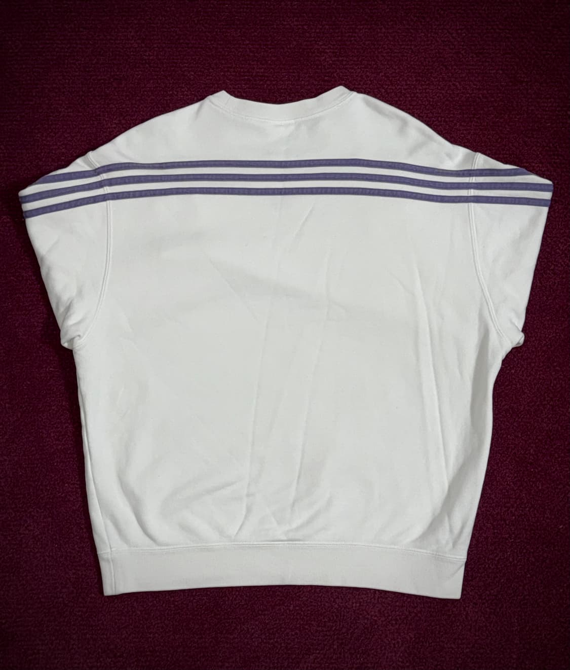 아디다스 화이트 퍼플 파이어버드 맨투맨 M 상품이미지3