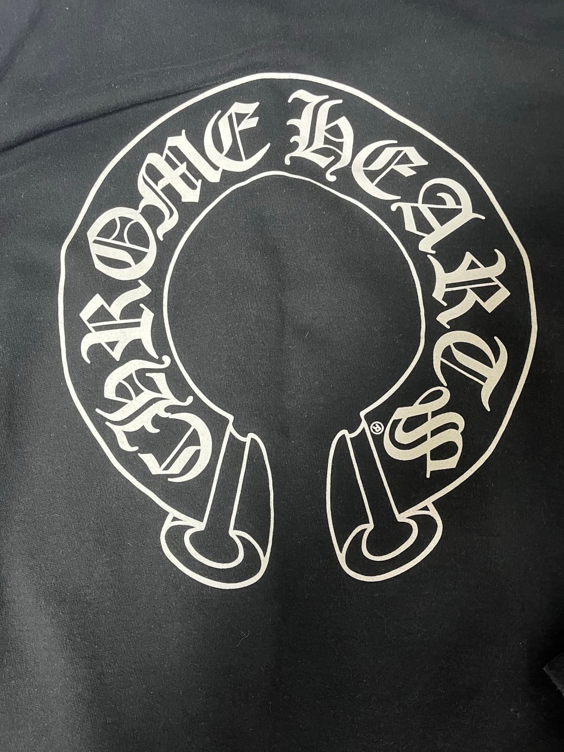 [M]크롬하츠 홀스슈 플로랄 후드 블랙 판매 상품이미지6