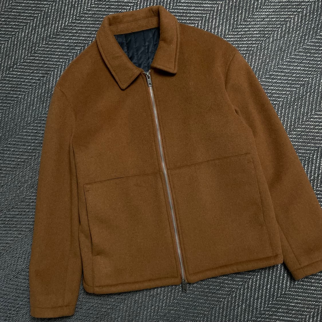 라퍼지스토어 투웨이 울 미니멀 해링턴 자켓y 5085 상품이미지1