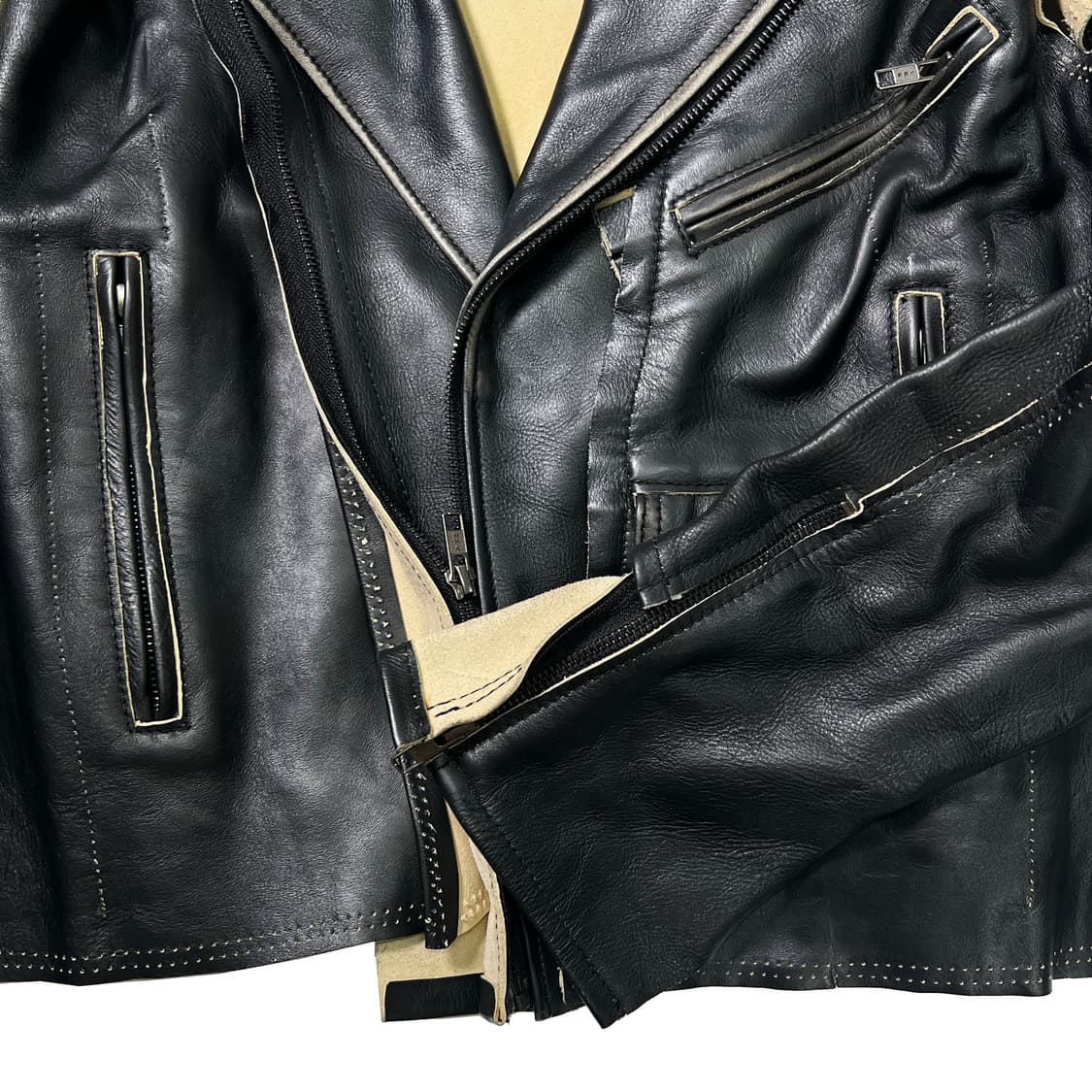 메종 마르지엘라 X H&M 레더 바이커 자켓 (32) 상품이미지6