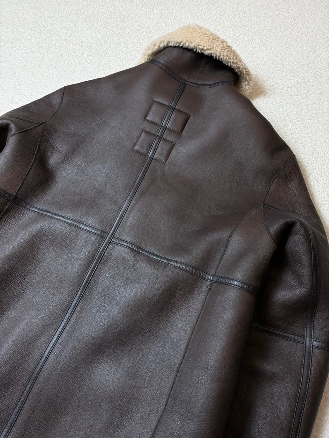 인스턴트펑크 100% 램스킨 램스울 리버시블 무스탕 코트 PN7844 상품이미지5