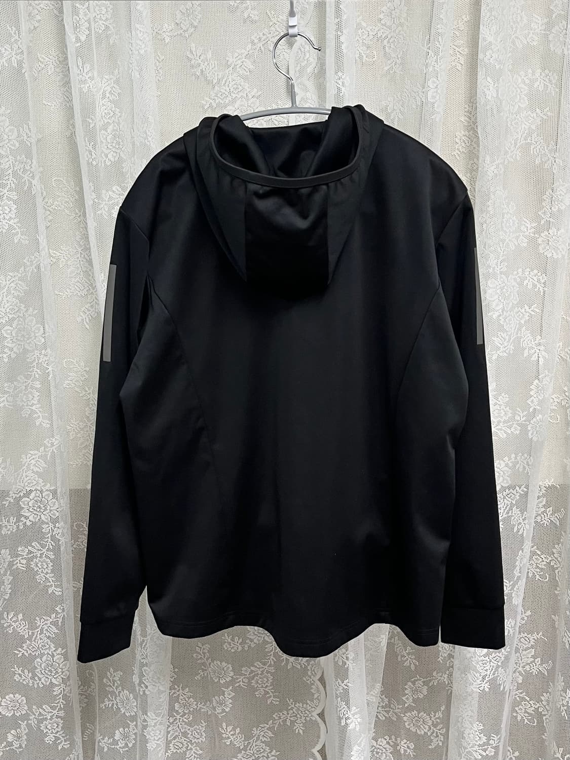 L)아디다스 컴뱃 스포츠 블랙 러닝 기능성 후드 집업 재킷 상품이미지2