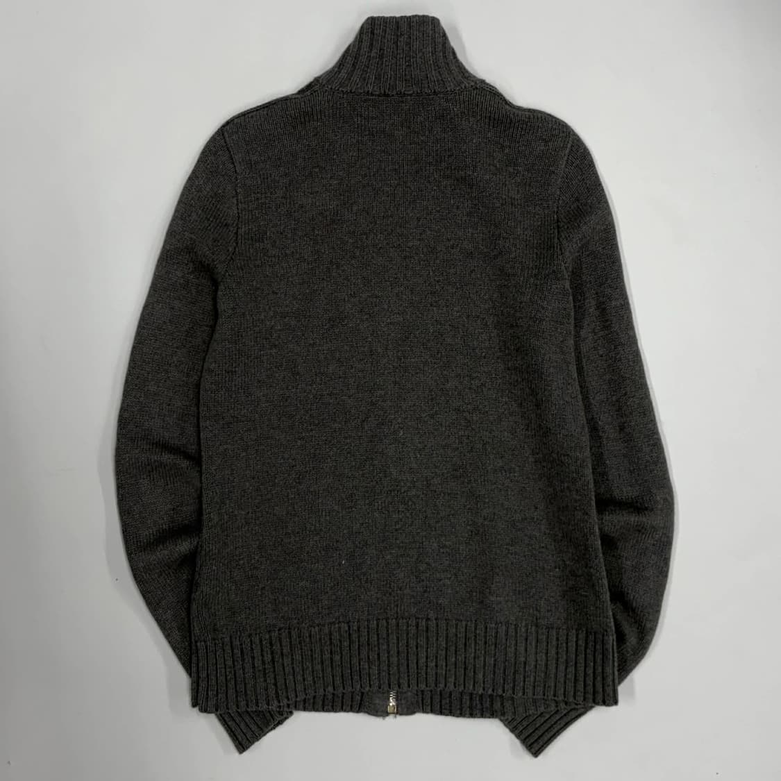 폴로 랄프로렌 여리핏 그레이 코튼 니트 집업(S) 상품이미지3