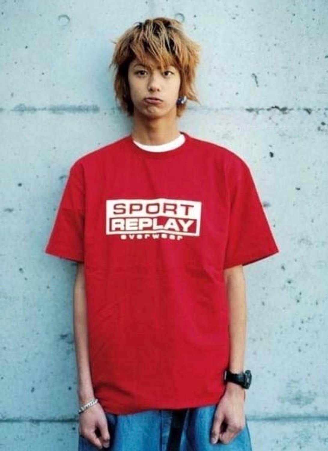 빈티지 00s 스포트리플레이 SPORTREPLAY 로고 티셔츠 M 상품이미지8