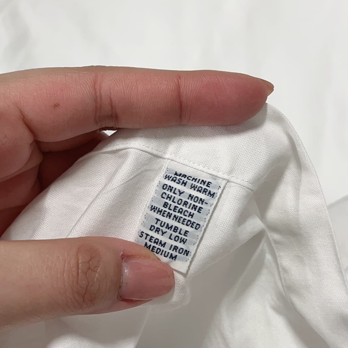 [정품] 폴로 화이트 / 네이비포니 솔리드 오버핏 셔츠 [ 17 ] 상품이미지7