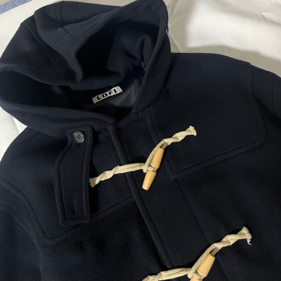 LOFI 로파이 하프 더플코트 네이비 L 상품이미지3