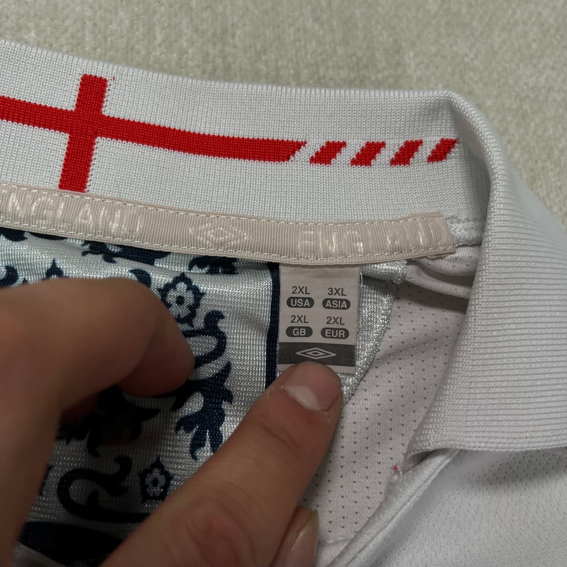 100 엄브로 잉글랜드 베컴 복각 긴팔 유니폼 상품이미지4