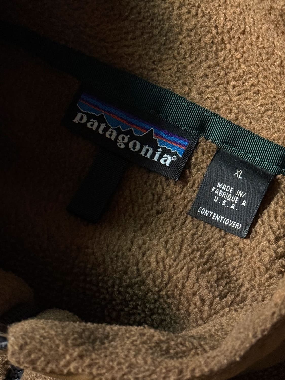 90s USA 파타고니아 레트로 플리스 집업 자켓 (105-110) 상품이미지3
