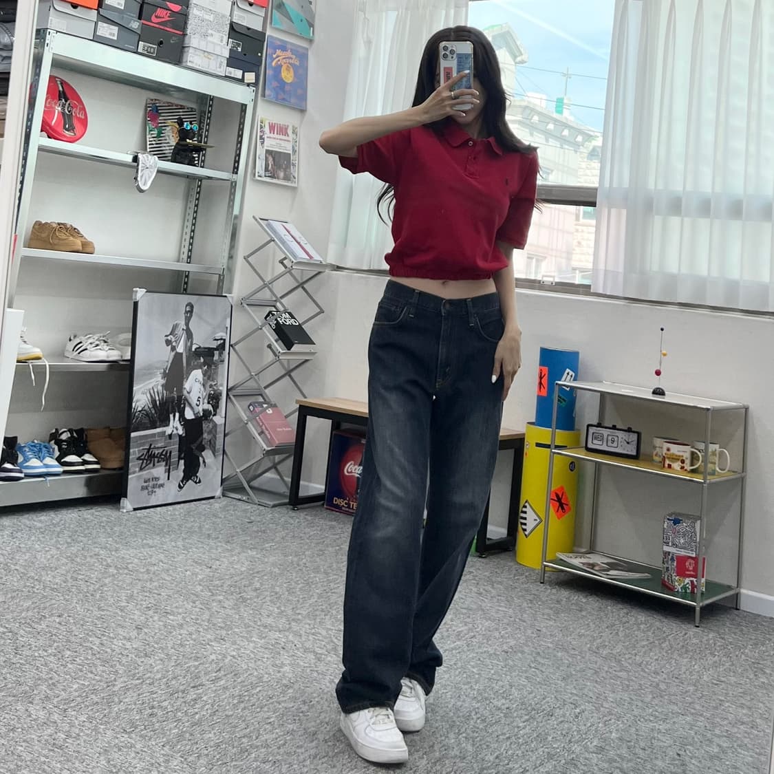 (WOMEN M)폴로PK 크롭 반팔-Y293 상품이미지3