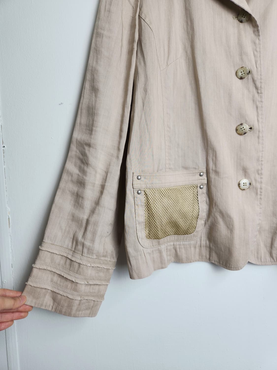 (Simple life)리넨 메쉬 자켓 상품이미지7