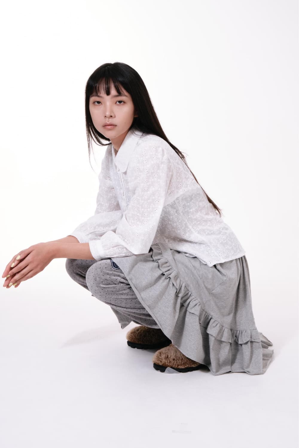 샬롬클럽 DORI SKIRT GRAY 상품이미지4
