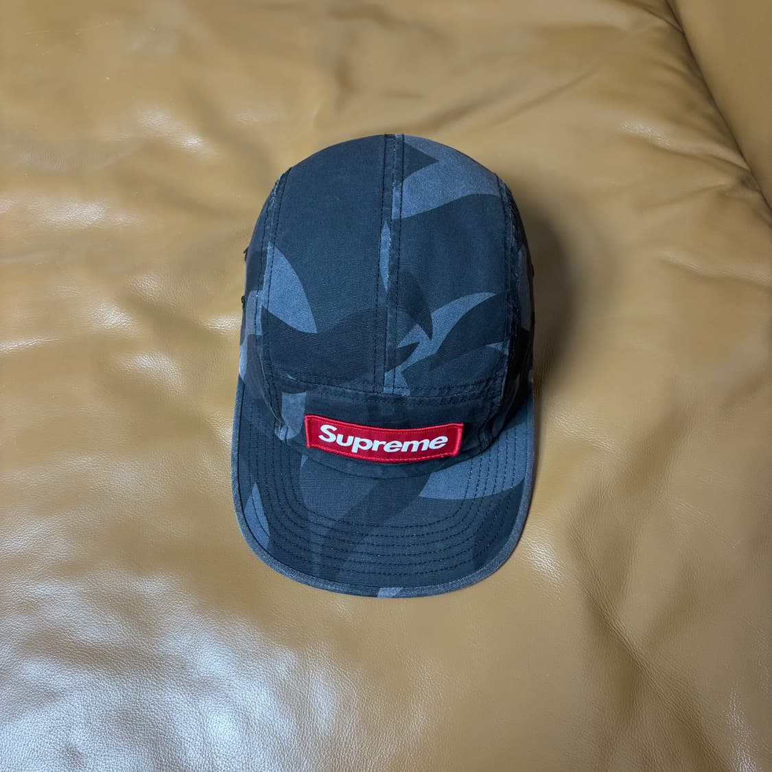 Supreme 슈프림 워시드 카모 네이비 캠프캡 모자 Camo Navy 상품이미지5