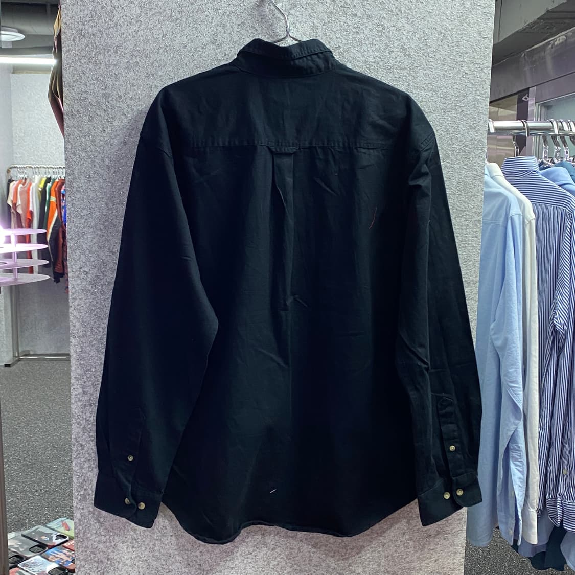 칼하트 패치로고 원포켓 블랙 셔츠 B3157 상품이미지4