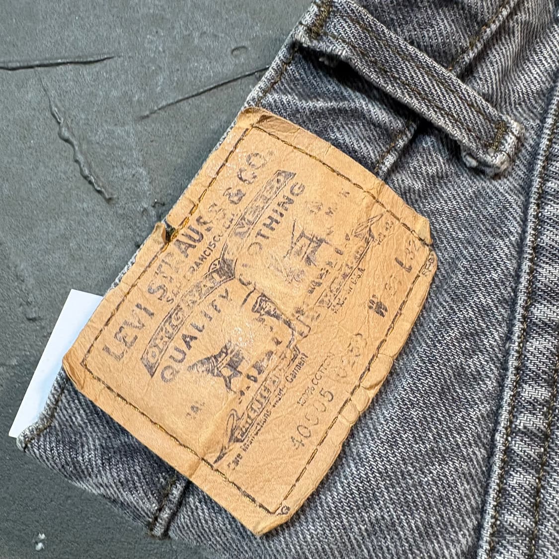 [31X32] LEVIs 리바이스 흑청 데님 팬츠 상품이미지6