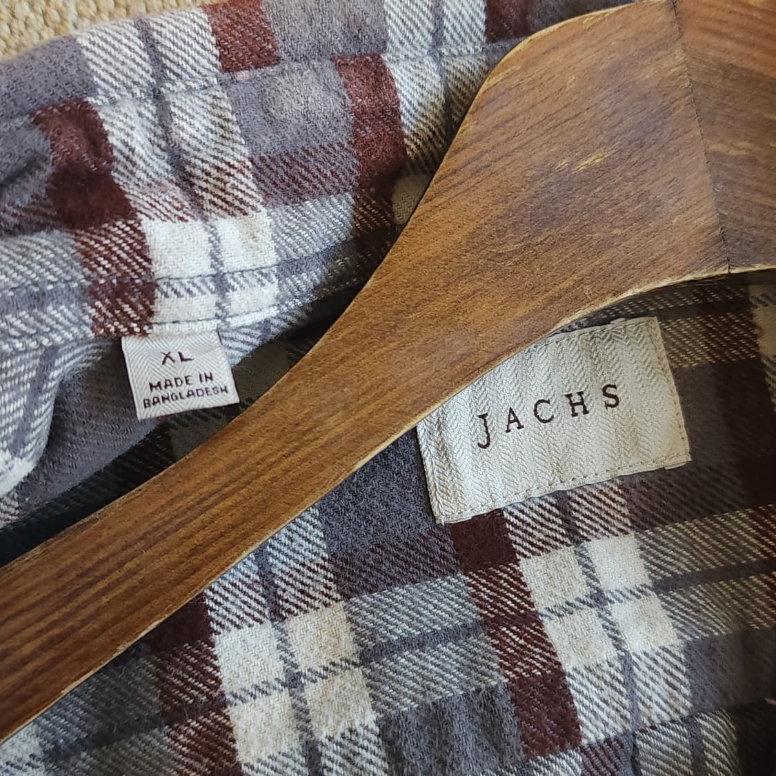 90s 빈티지 체크셔츠 헤비 플란넬 워크셔츠 썬페이딩 브라운 xl 상품이미지9