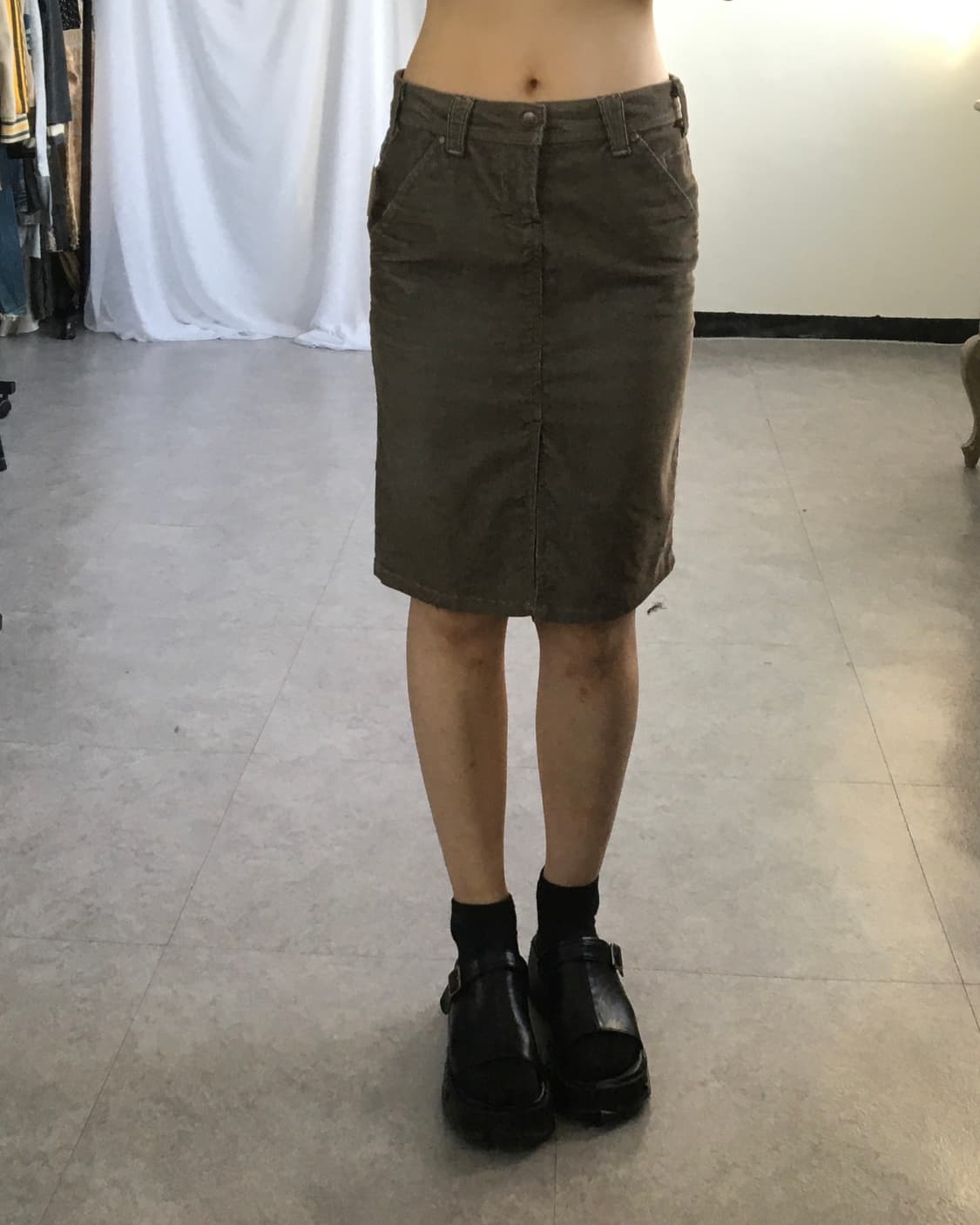 Corduroy skirt 상품이미지1