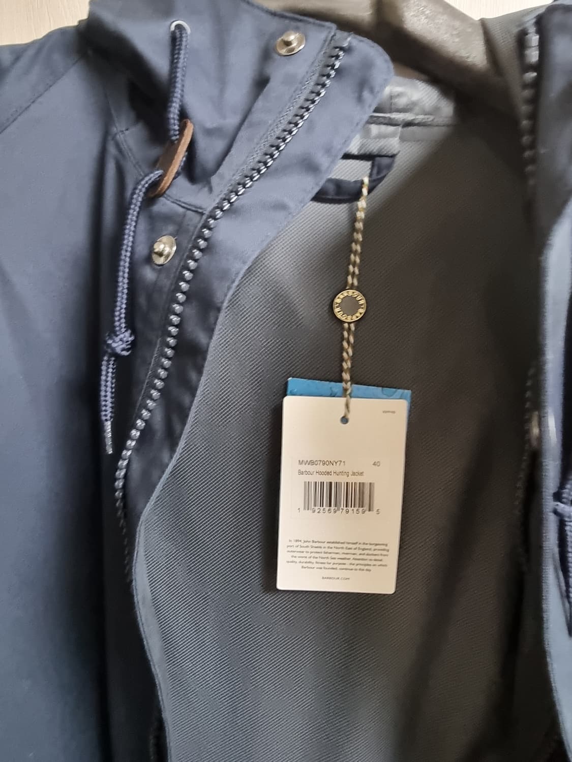 바버 Barbour 네이비 헌팅 자켓 40 상품이미지5