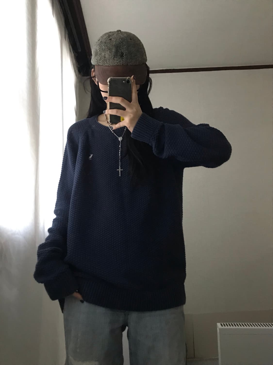 아베크롬비 네이비 루즈핏 니트 상품이미지2