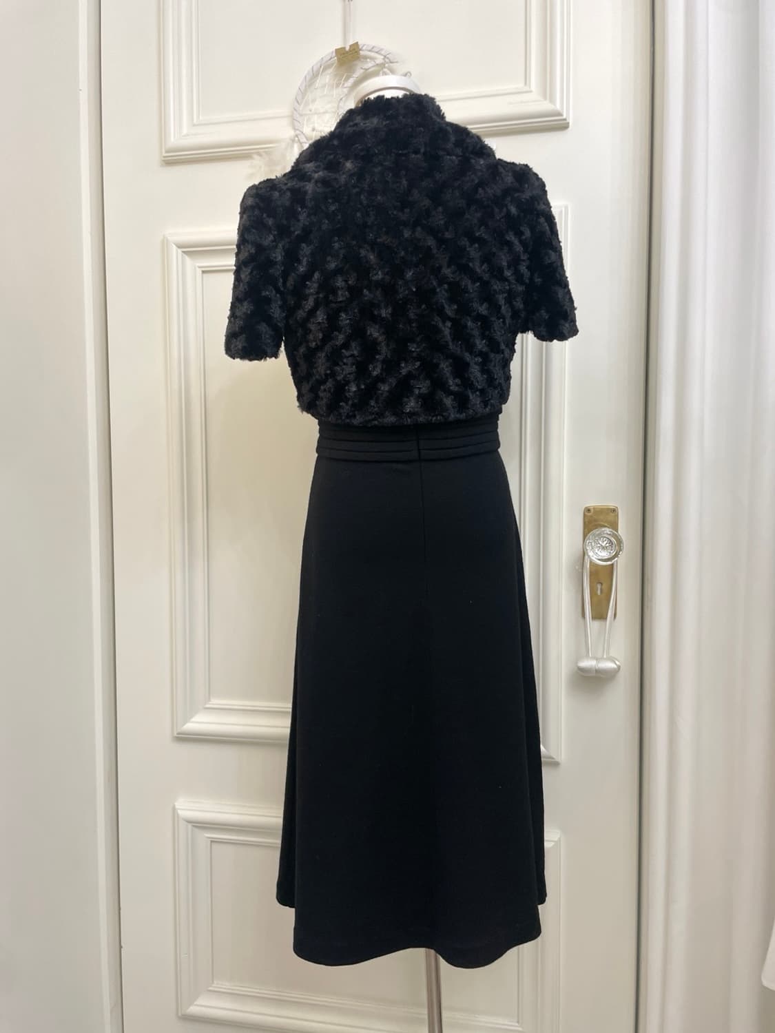 black collar fur  mini bolero(size-9R) 상품이미지4