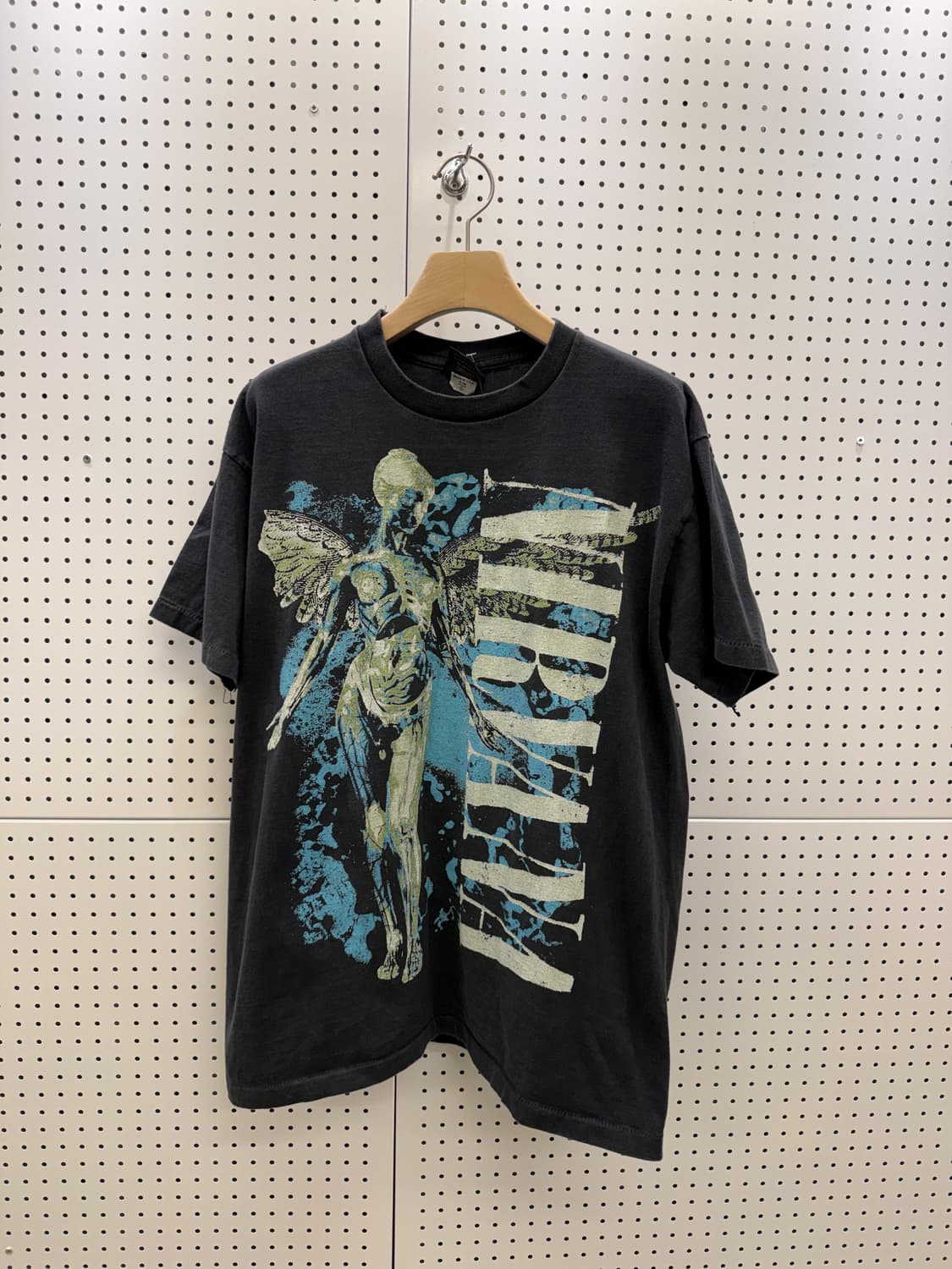 너바나 인 유테로 앨범 엔젤 프린팅 반팔 티셔츠 U1195 상품이미지2