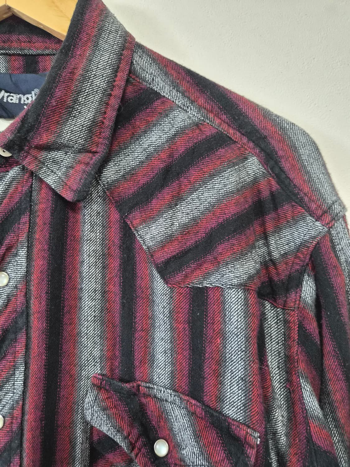 랭글러Wrangler 체크 웨스턴 셔츠 XL사이즈 - S330 상품이미지3