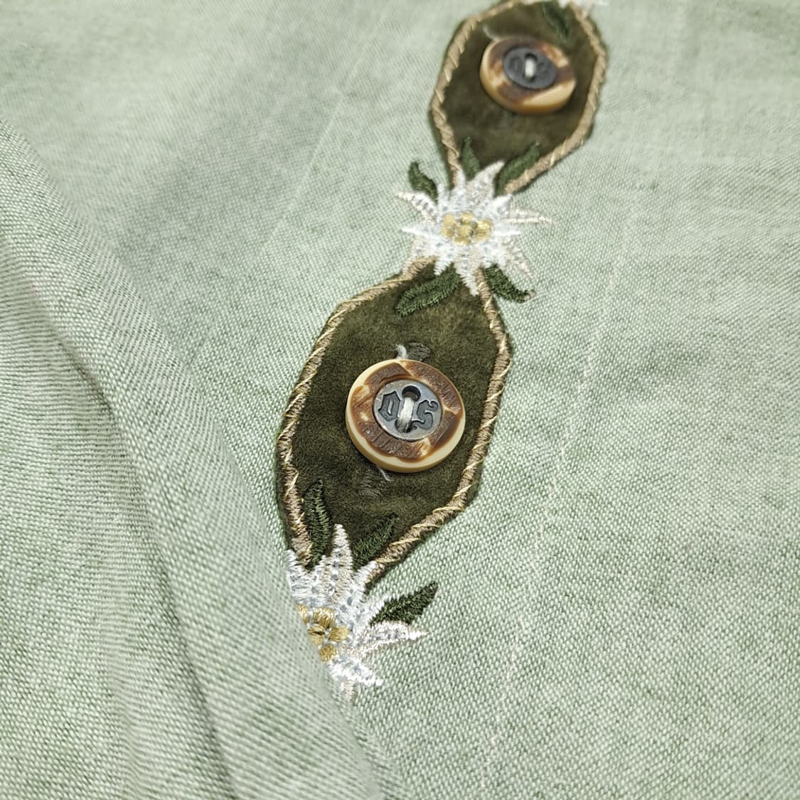 CL742 2XL OS 90s 독일 트라흐텐 바바리안 알펜 셔츠 남방 상품이미지5