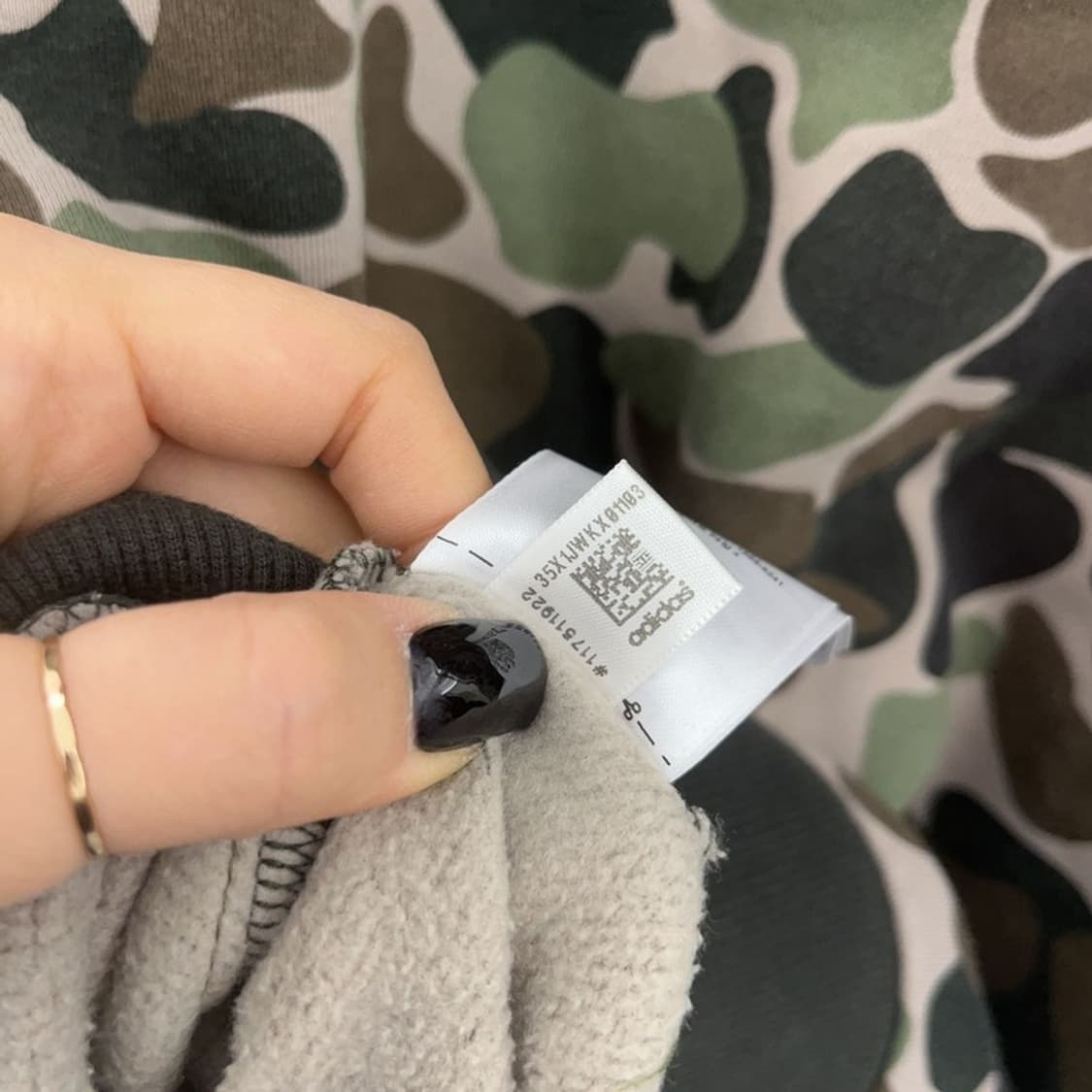 아디다스 희귀 스트릿 카모플라주 밀리터리 기모 후드티 100 C07462 상품이미지7