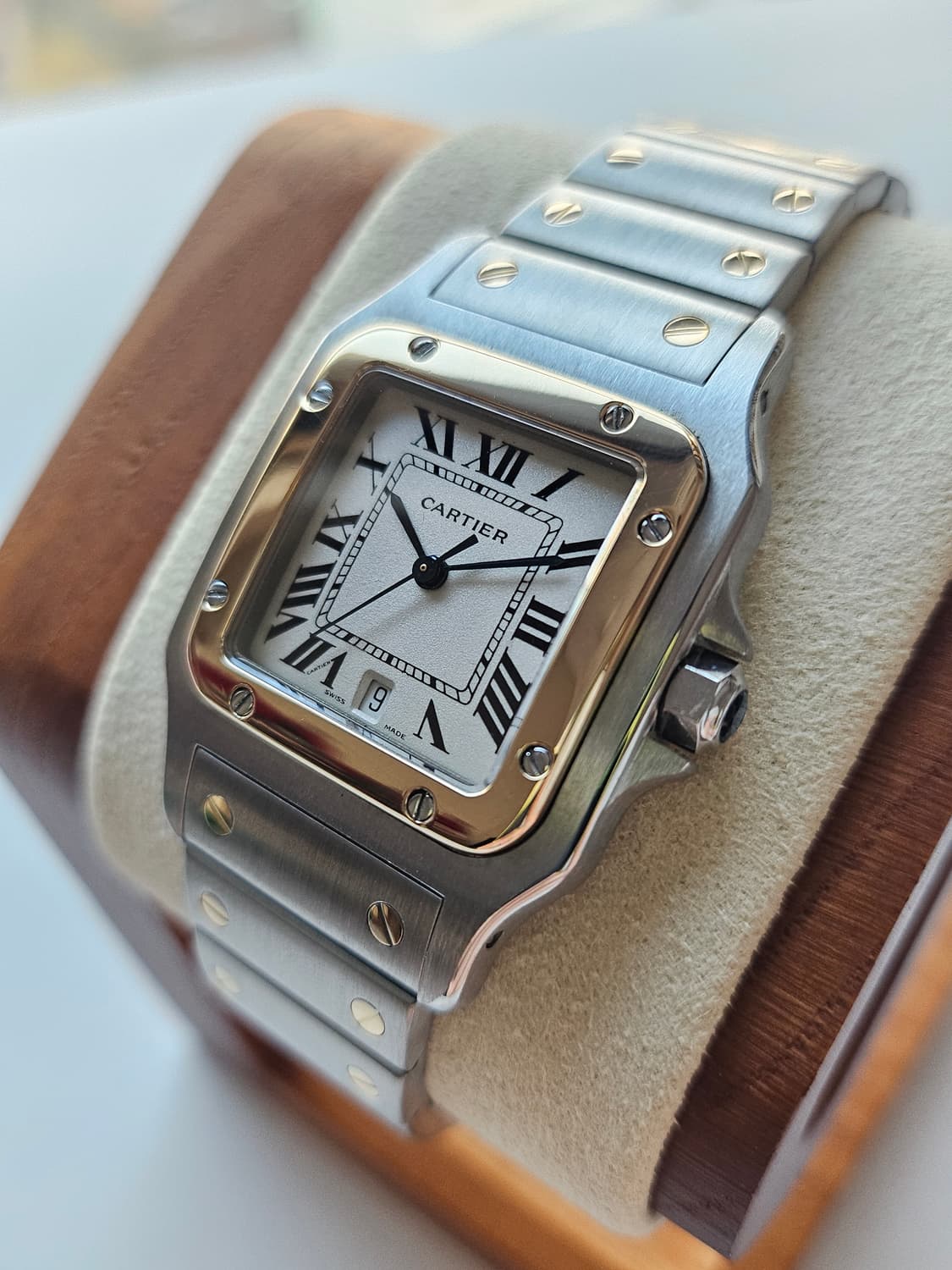 까르띠에 산토스 갈베 라지 18k콤비 쿼츠 상품이미지2