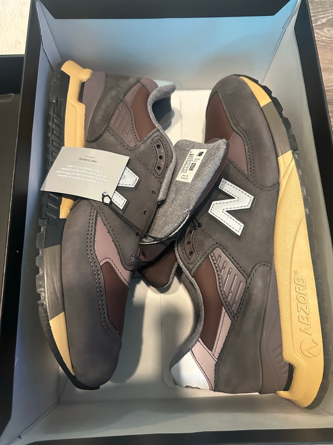 뉴발란스 x 스톤 아일랜드 998 메이드 인 USA 모브 딥 플럼 상품이미지2