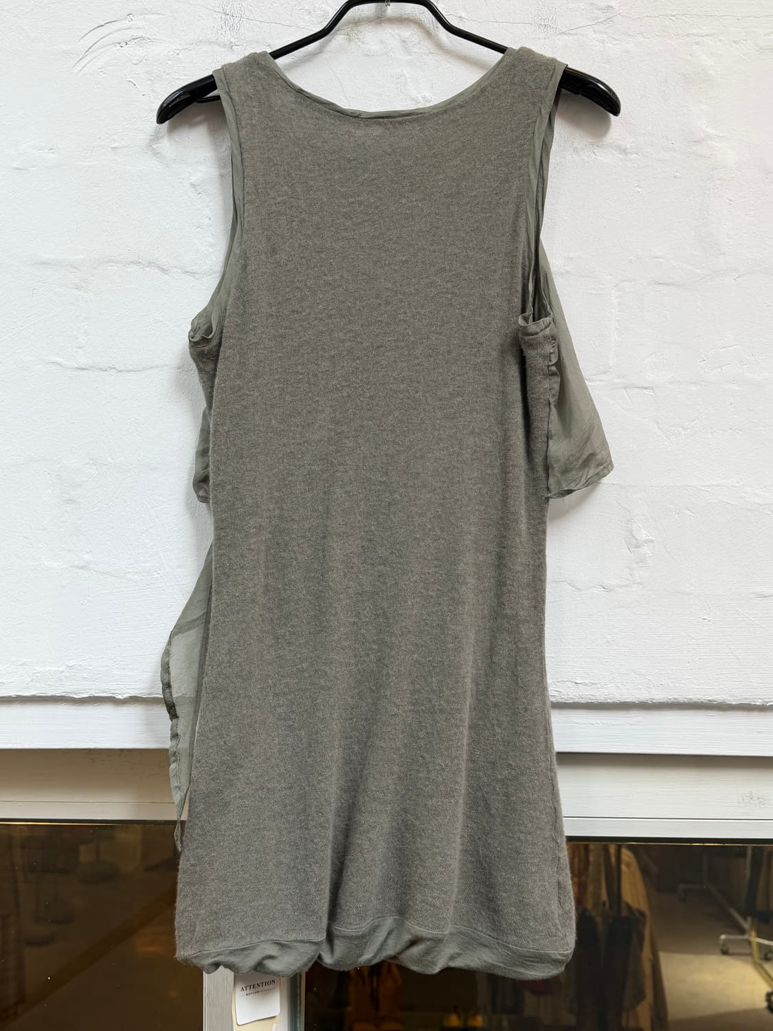 120% Lino Italy 실크 드레이프 슬리브리스 울 혼방 XS 상품이미지7